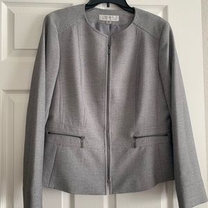 Gorgeous Gray Tahari Two Piece Power Suit!